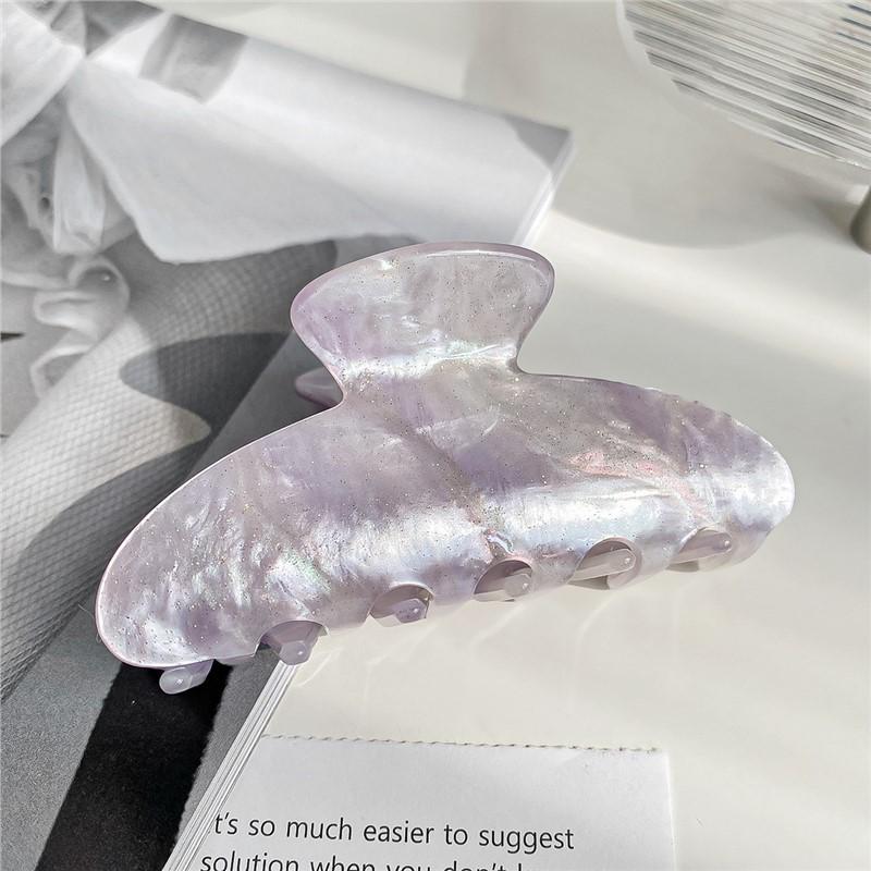 Personalisierte Strass-Buchstaben-Haarspange - Europäischer & Amerikanischer Stil Azetat Hai-Haarklammer