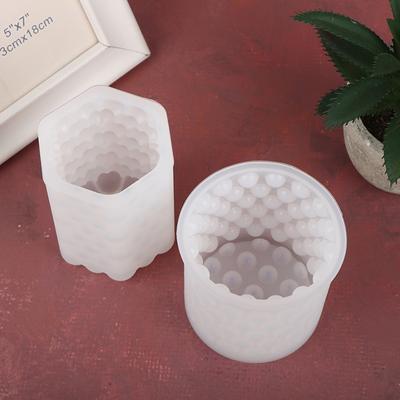 Silicone Handmade Clay Tools Cylinder Candle Mold Art Wax Cake Resin Molds