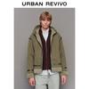 UR2025 Men's Amber Shimmer Retro Hooded Jacket