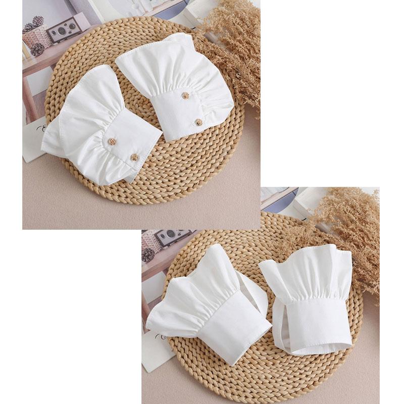 Wrist Cuffs Flared Ruffled Cuffs for For Hoodie Sweater False Sleeve Ornament Detachable Sleeves Cuffs Tulle