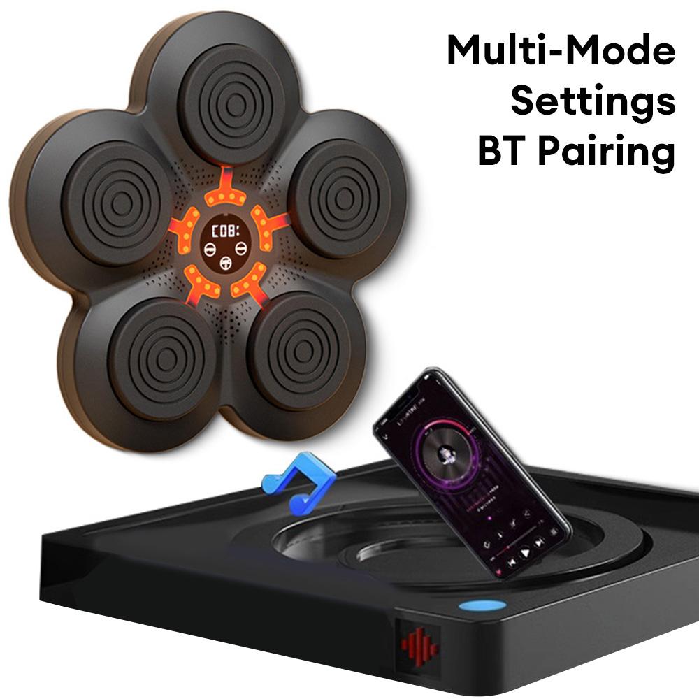 2025 New Intelligent Music Boxing Training Machine Bluetooth-Compatible with 2-5 Light Mode for Boxing Sports Agility Reaction