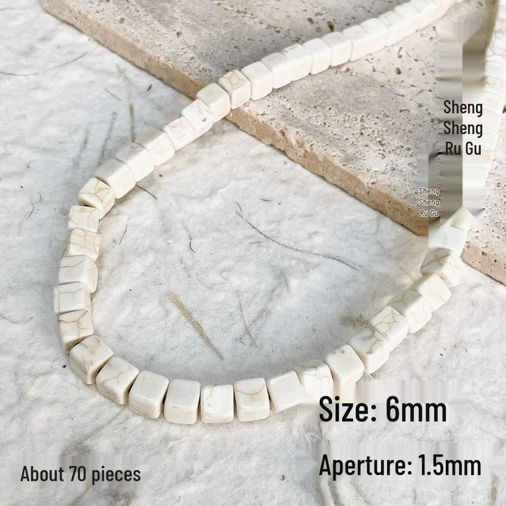 Versatile White & Turquoise Spacer Beads for DIY Jewelry Making - Bracelets, Necklaces, Accessories