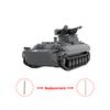 Gobricks MOC Seria Czołgów Wojskowych MT LB 6MB IFV Zestaw Klocków Budowlanych SKOT-2AP Wieżyczka PKT Karabin Maszynowy Model z Klocków Zabawki Prezent
