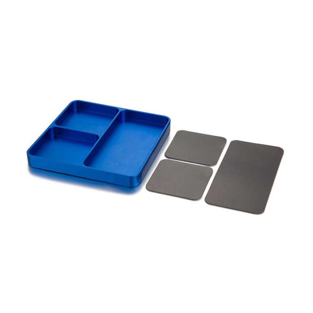 Magnetic Desktop Screws Tools Parts Tray Holder Storage Plate Box Case