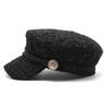 Hat Female Tide Small Fragrant Style Beret Versatile Octagonal Hat Spring Internet Celebrity British Retro Cap