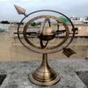 Brass Armillary Globe, Sphere Armillary Globe With Sundial Arrow, Astrolabe Armillary, Engraved Armillary, Table Top Décor, Christmas Gift,