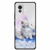 Phone Case For TCL 501 Case TCL501 Painted Cat Silicone Protective Cover for TCL 501 T433D 2024 Bumper Protector Fundas Coque