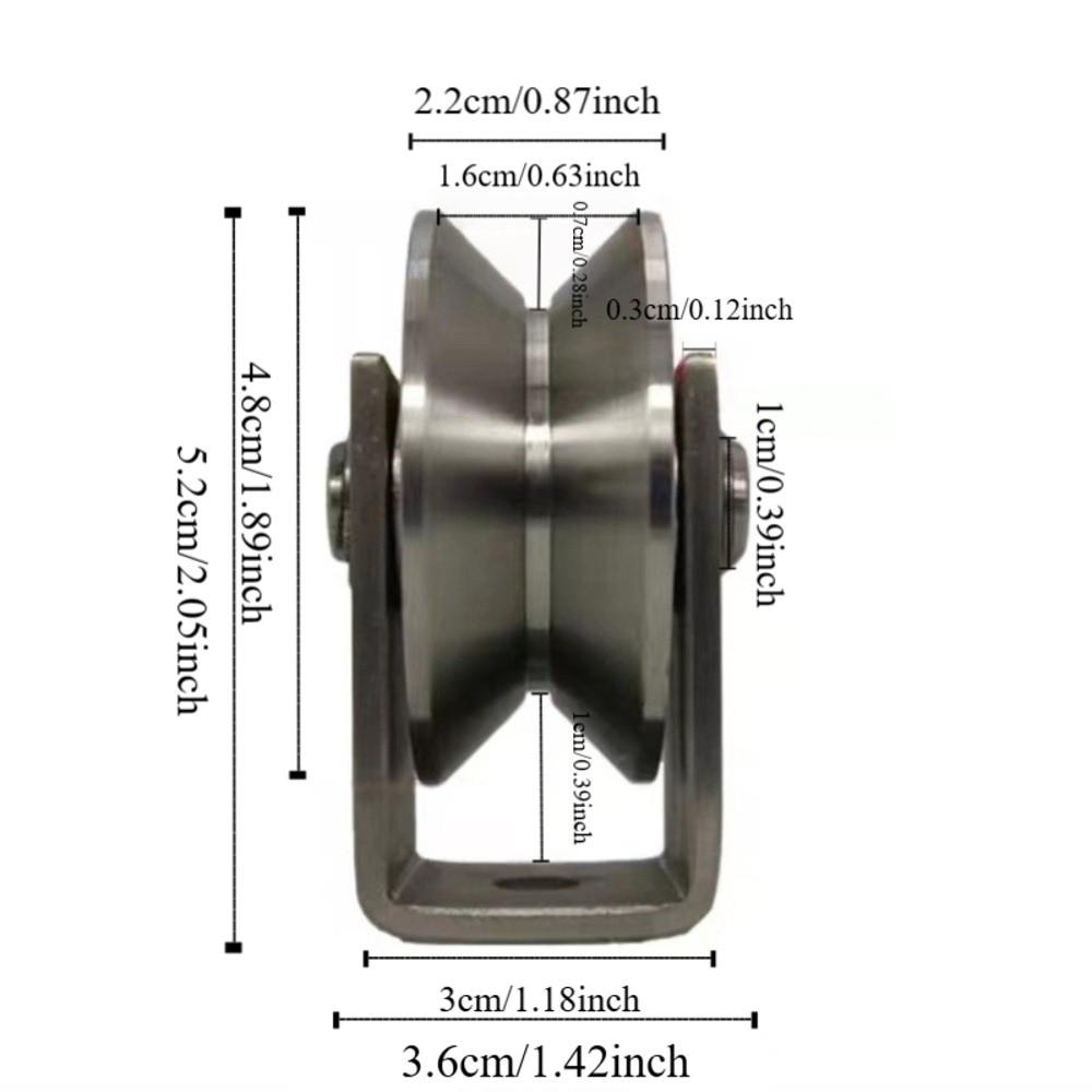 Heavy Duty V Groove Pulley Corrosion Resistant Industrial Grade V Sliding Gate Roller Wheel Smooth Rolling Easy Install