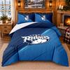 Printed 3Pcs Bedding Set Leeds Rhinos Pattern Bed Sheet Pillowcase For Bedroom Decor