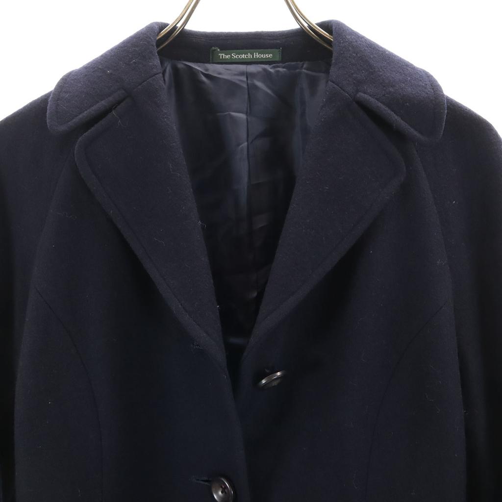 Tha Scotch House Wool Coat 9AR Navy Women Used