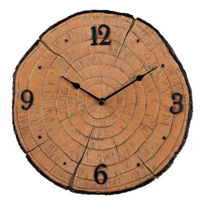 Hometime Tree Log Wall Clock