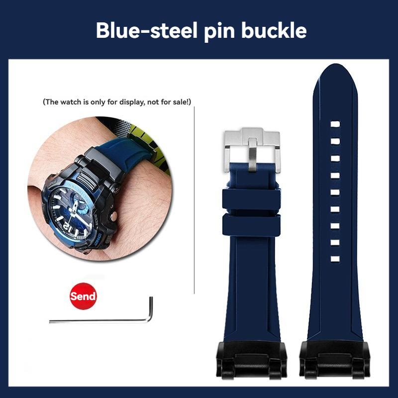GR-B100 Silicone Watch band Men Outdoor Sports For Casio G-SHOCK 5536 GR-B100GB-1A GR-B100-1A4 Modified Watch Strap Bracelet