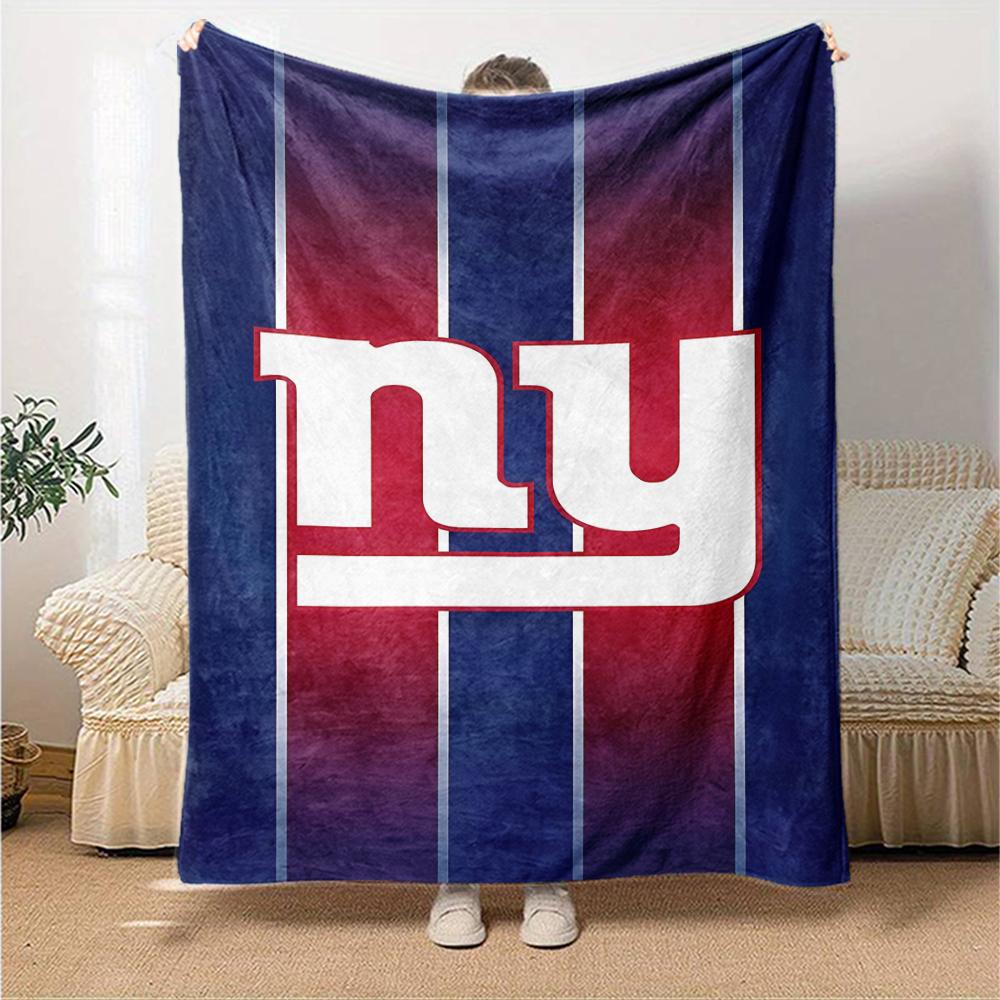 1pc Blanket - New York Giants logo Print Design,Lightweight Blanket for Sofa,Bed- Soft &Warm,Gift for All Seasons
