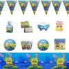 Cartoon SpongeBob & Patrick Birthday Party Disposable Tableware Supplies