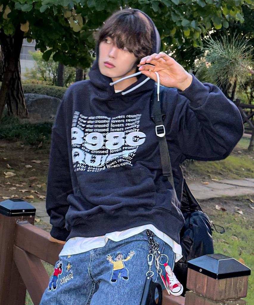 898 Cross Star Sweat Hoodie Navy
