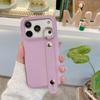 Lychee Ring Holder Stylish Wristband PU Leather Phone case For iPhone 17 Pro Max 16 Plus 15 14 13 12 kickstand Shockproof Cover