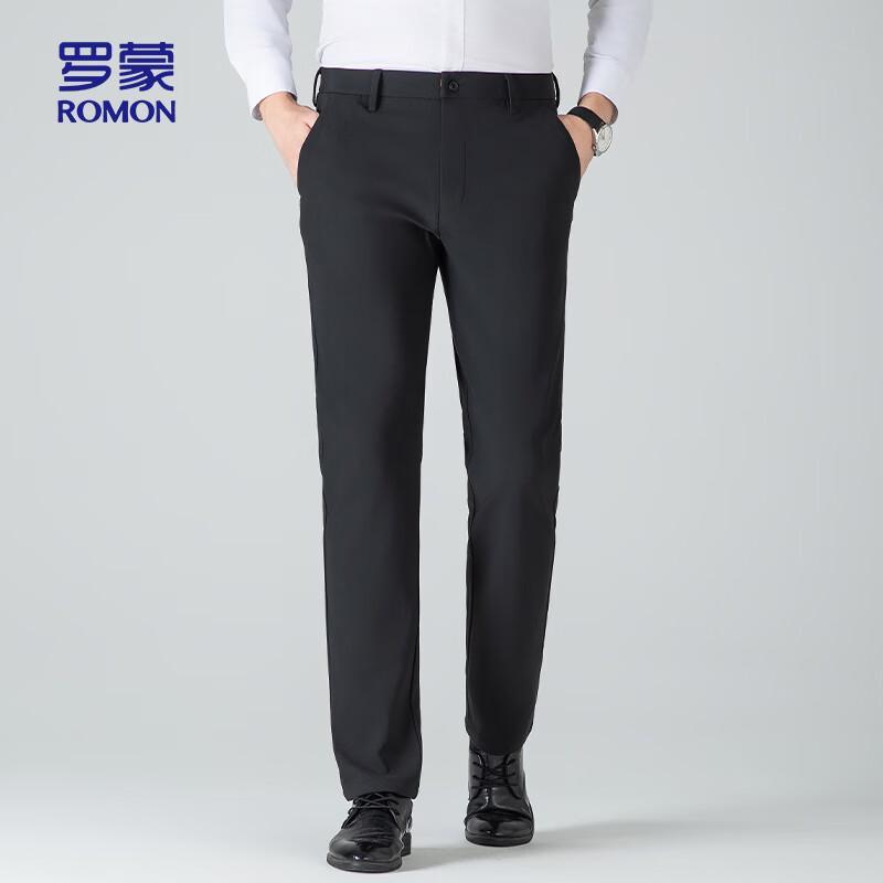 ROMON Men's 8818H Straight-Leg Business Casual Stretch Pants