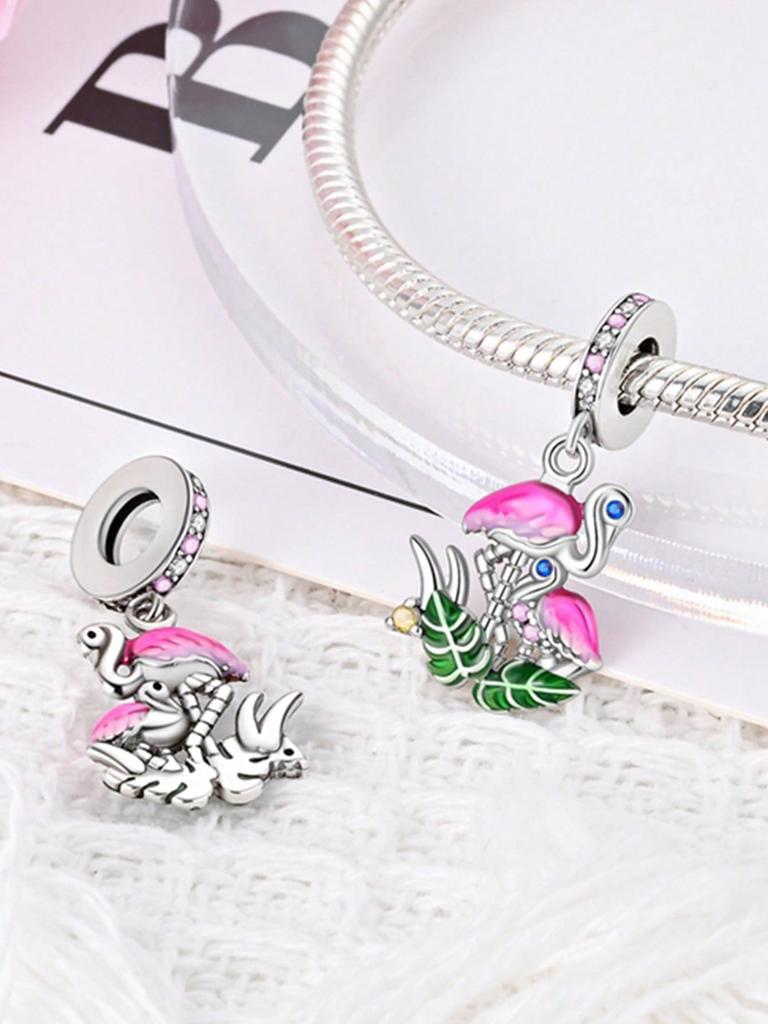 Charms Plata Shiny Bow Beads Charm Copper Plated Fit Charms Copperoriginal Bracelet For Jewelry Making Diy Charm