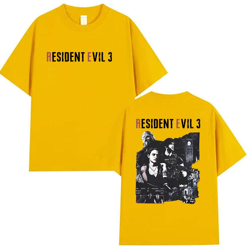 Hot Game Resident Evil Merch Tshirt Unisex Classic Gothic Short Sleeve Tshirts Unisex Vintage Summer ONeck Cotton Tee Streetwear