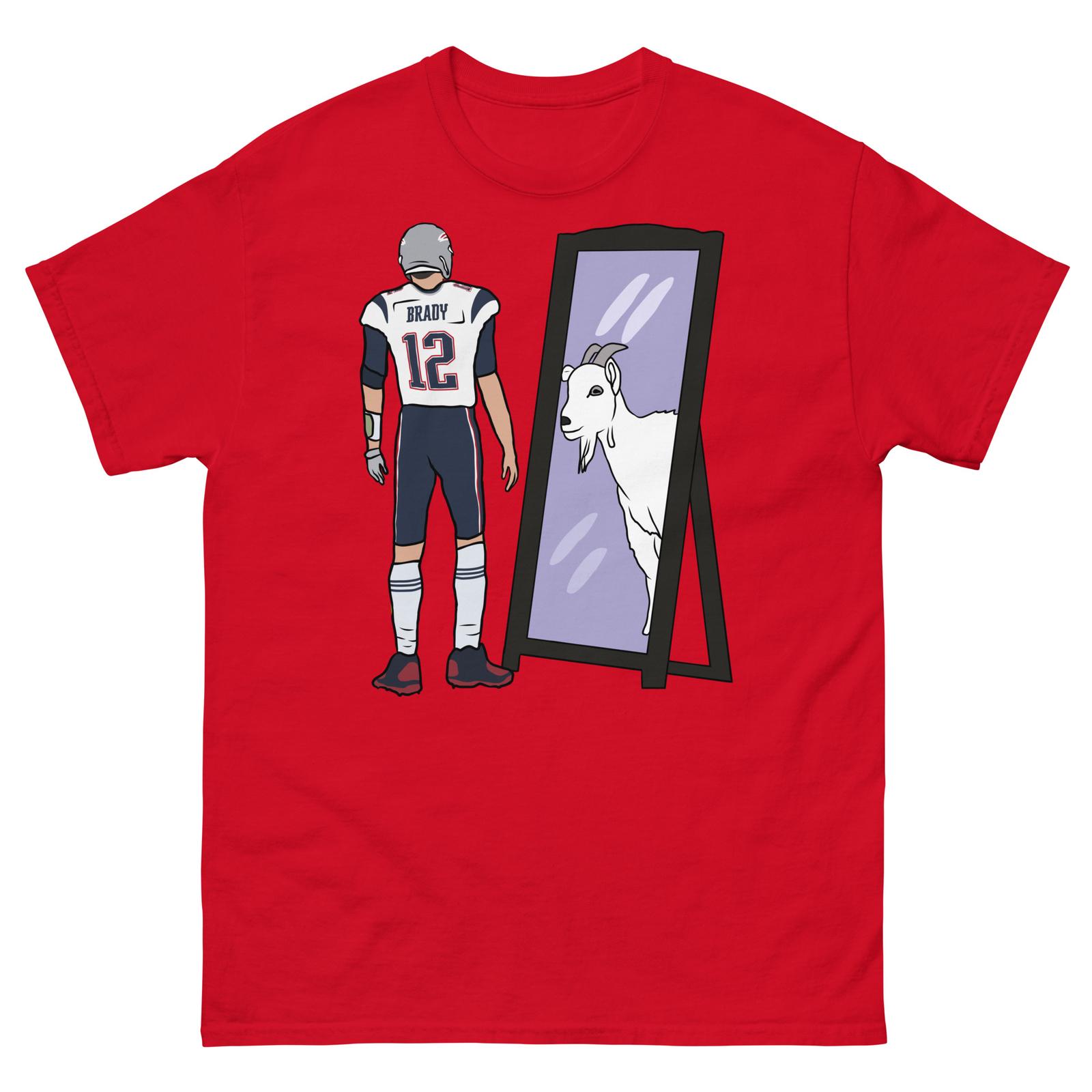 Tom Brady Mirror GOAT T-shirt XXXL