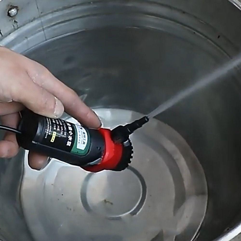 Low Noise Mini Submersible Pump Self-priming with Water Hose 12V Small Water Pump Lift 10/15M with Switch Water Pumping Station