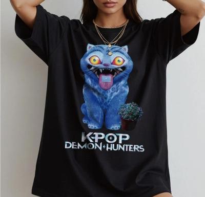 Kpop Dämonenjäger T-Shirt, Derpy Shirt, Huntrix, Lustiges K-Pop Fan T-Shirt mit Vaporw