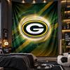 Wall Hanging Tapestry Green Bay Packers Print Cloth for Living Room Bedroom Home Decor