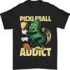 Pickleball Addict Mens T-Shirt 100% Cotton Unisex T-Shirt