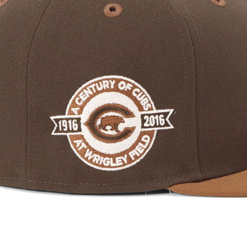 New Era 59FIFTY Side Patch MLB ONSPOTZ Special Edition CHC Walnut Size 7 5950 CHICUBCO WALNUT TOASTED PNT Two-Tone