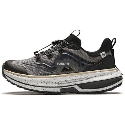 Cushioned Slip-Resistant Low-Top Running Shoes Men's Gray Black Sneakers 112425572-6