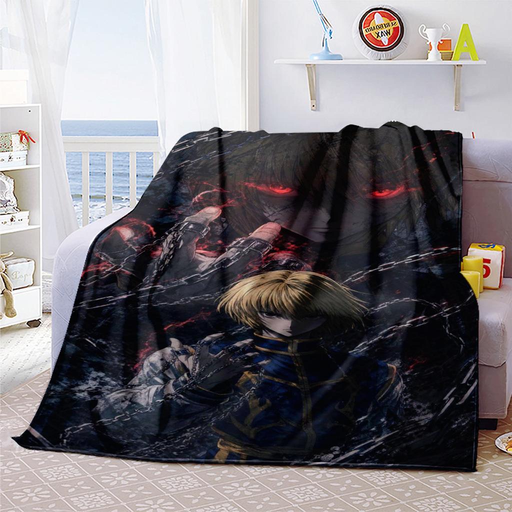 Hunter X Hunter Plush Blanket Soft Comfortable All Seasons Suitable Sofa Office Nap Travel Festive Gift Perfect Fans Anime Series