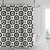 Decorazione casa tende da doccia bagno tessuto tenda impermeabile Soggiorno Moderno Nordico Moderno motivo geometrico semplice