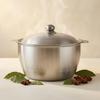 Thick Aluminum Pot Thickened Deep Smooth surface Traditional Caldero for Boiling,