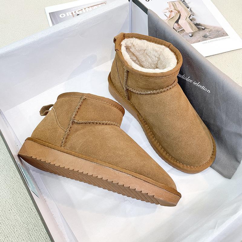 Snow Boots Women's, New Autumn and Winter Couple Shoes Velvet Snow Cotton Boots Thermal Cotton Shoes Platform Cotton Shoes Men