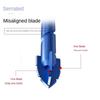 6/8/10/12/14mm Eccentric Drill Bit Precision Drilling High Hardness Triangle Drill Bit Multi-functional Spiral Drill Bit