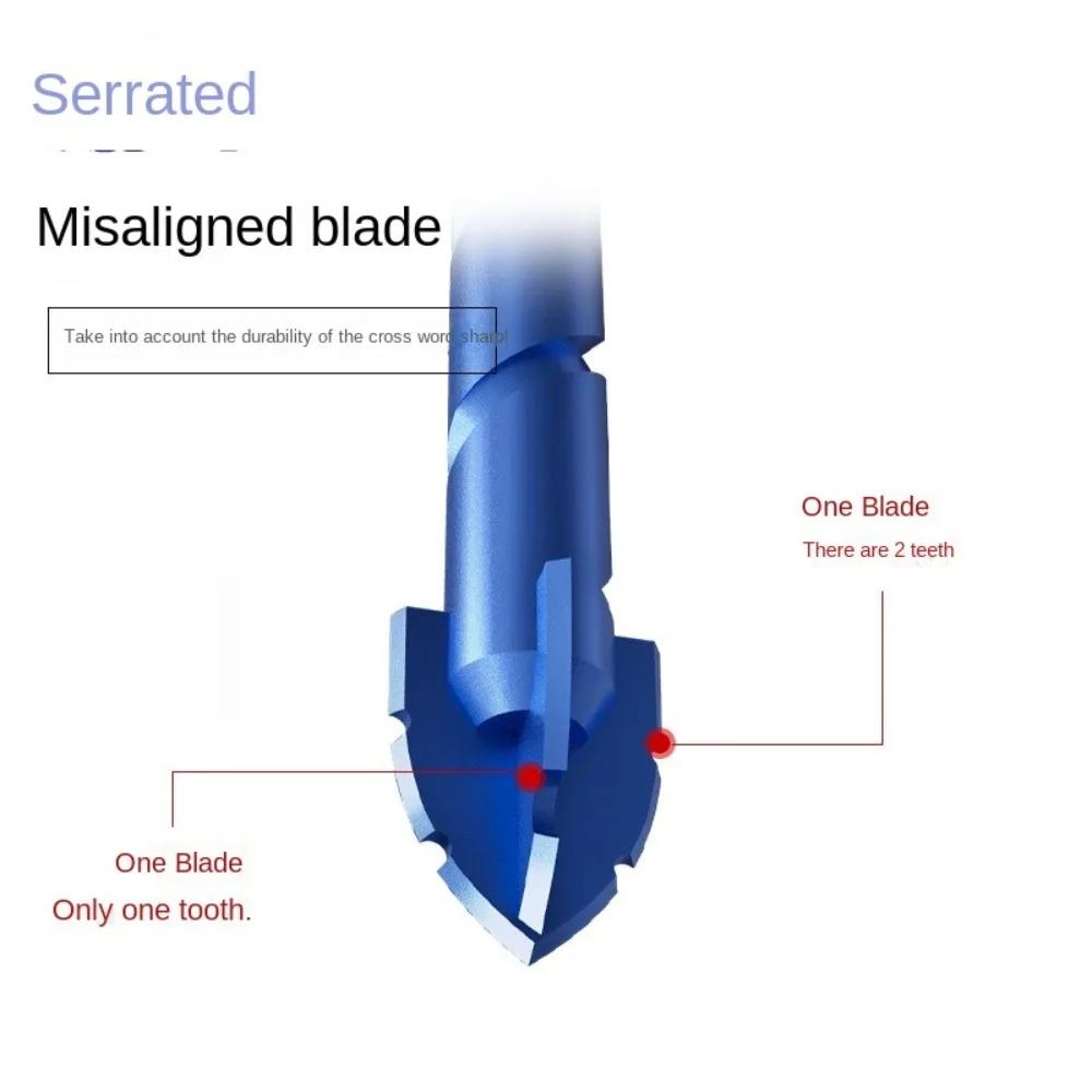6/8/10/12/14mm Eccentric Drill Bit Precision Drilling High Hardness Triangle Drill Bit Multi-functional Spiral Drill Bit