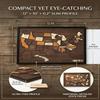 12 X 10Inch Wooden United States Map Puzzle with Elements Sticker & Pins for Home Kitchen Office Couples and Families Gift