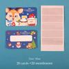 20pcs Cartoon Christmas Scratch Card Children's Christmas Handwritten Interactive Scratch Award Card Reward Lucky Scratch Decor