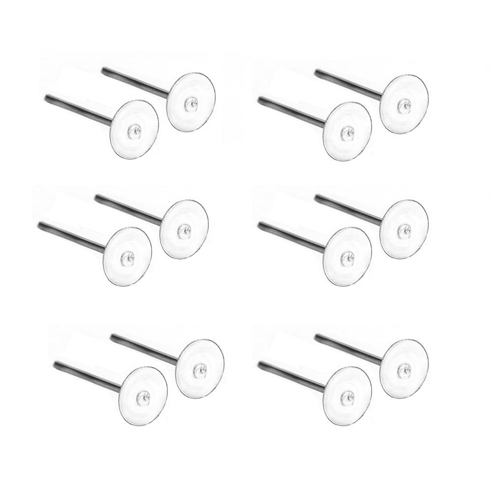 Verpackte Ohrringe Zubehör DIY Handgemachte Ohrringe Flacher Boden Nadel Ohrhaken 9-Zeichen-Nadel