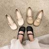 Late evening breeze gentle soft sole Mary Jane single shoes women's summer new retro shallow mouth versatile lazy bean shoes