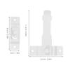 1Set Polished Stainless Steel Door Latch Buckle Slide Lock for Garden Gate Fence Barn Shed Cabinet Safety Security Hardware