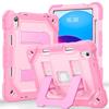 iPad 10th/11th Gen Pro 11 Invisible Folding Stand Anti-drop Protective Strap Case