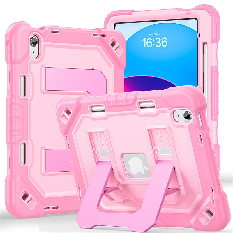 iPad 10th/11th Gen Pro 11 Invisible Folding Stand Anti-drop Protective Strap Case