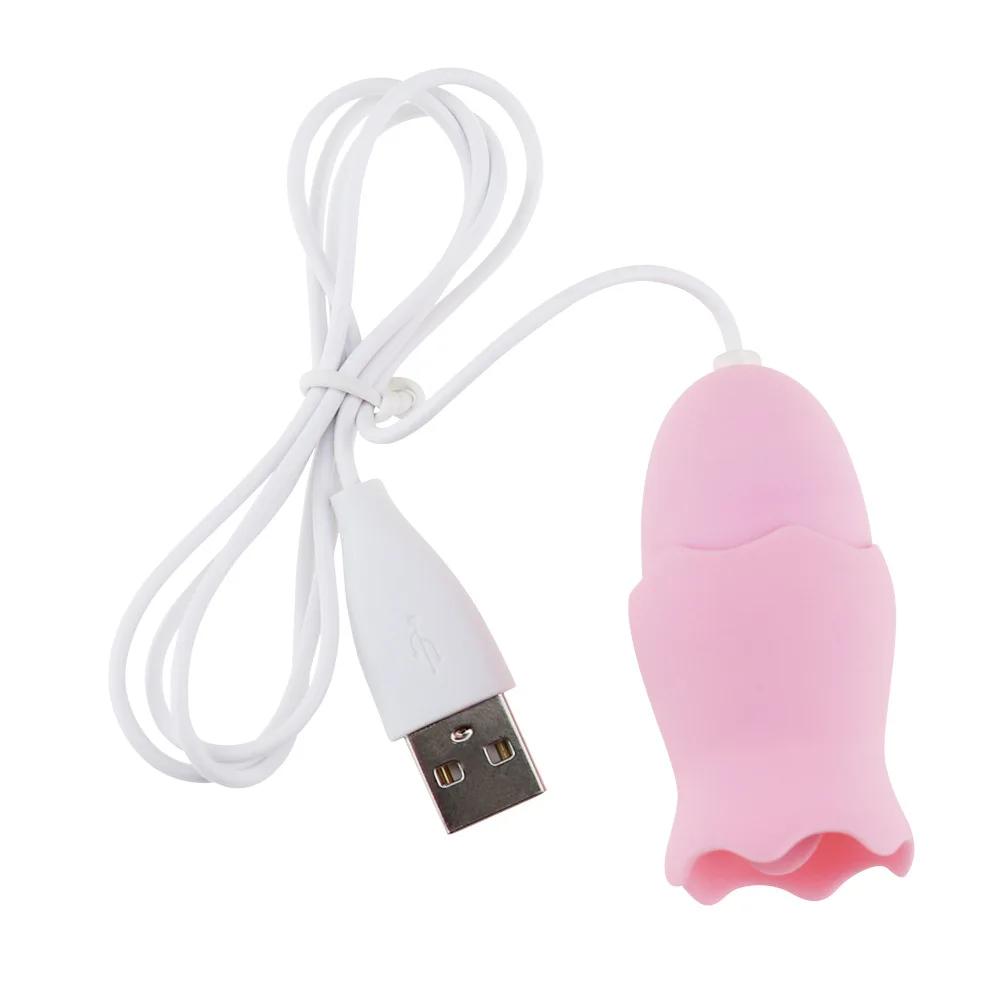 Tongue Licking Vibrator Double Vibrating Eggs Female G Spot Vagina Clitoris Anal Nipple Stimulator Massager Masturbation Sex Toy