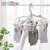 Opvouwbare Kledingdroger Hanger Kleding Sokken Droogrek Huis Gadgets Kledingknijpers Multifunctioneel met Plastic Multi Clip