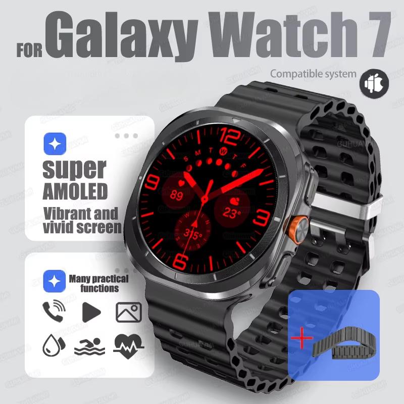 2025 Nové Vylepšené Hodinky 7 Ultra Chytré Hodinky Pánské 32GB Paměť NFC Bluetooth Volání IP68 Vodotěsné Outdoorové Sportovní Hodinky