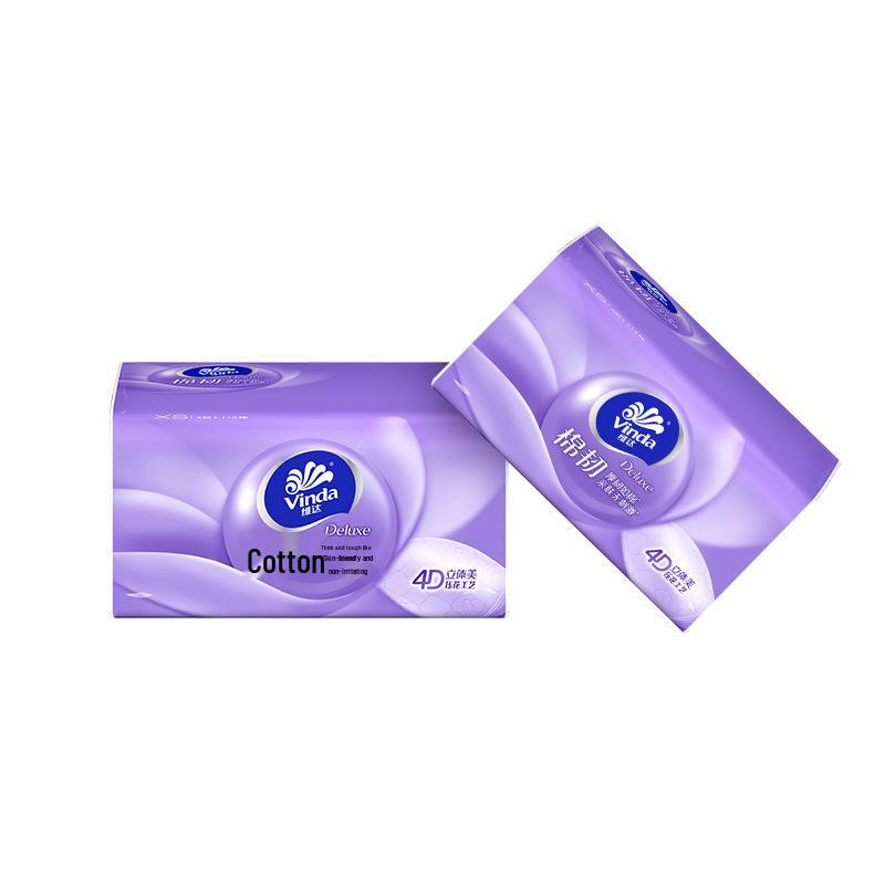 Vinda 110-Count Tissues: 10-Pack Bundle of Household Facial and Toilet Paper Napkins