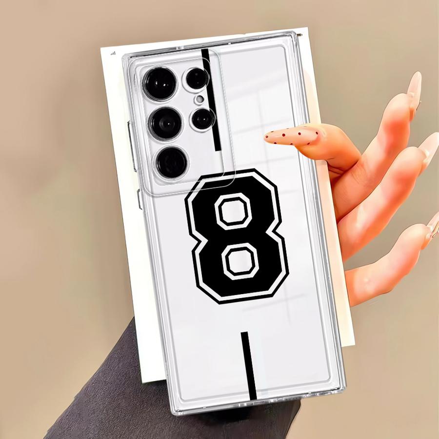 Hot FootBall Number Case for Samsung Galaxy S20 S25 Ultra S22 S21 S10 Plus Note 10 20 Ultra S24 FE S23 Soft Cover