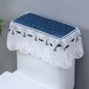 Universal Toilet Tank Cover Dirt Resistant Non Slip Dustproof Pad Lace Cover Detachable Toilets Cover Clothes Home Decoration