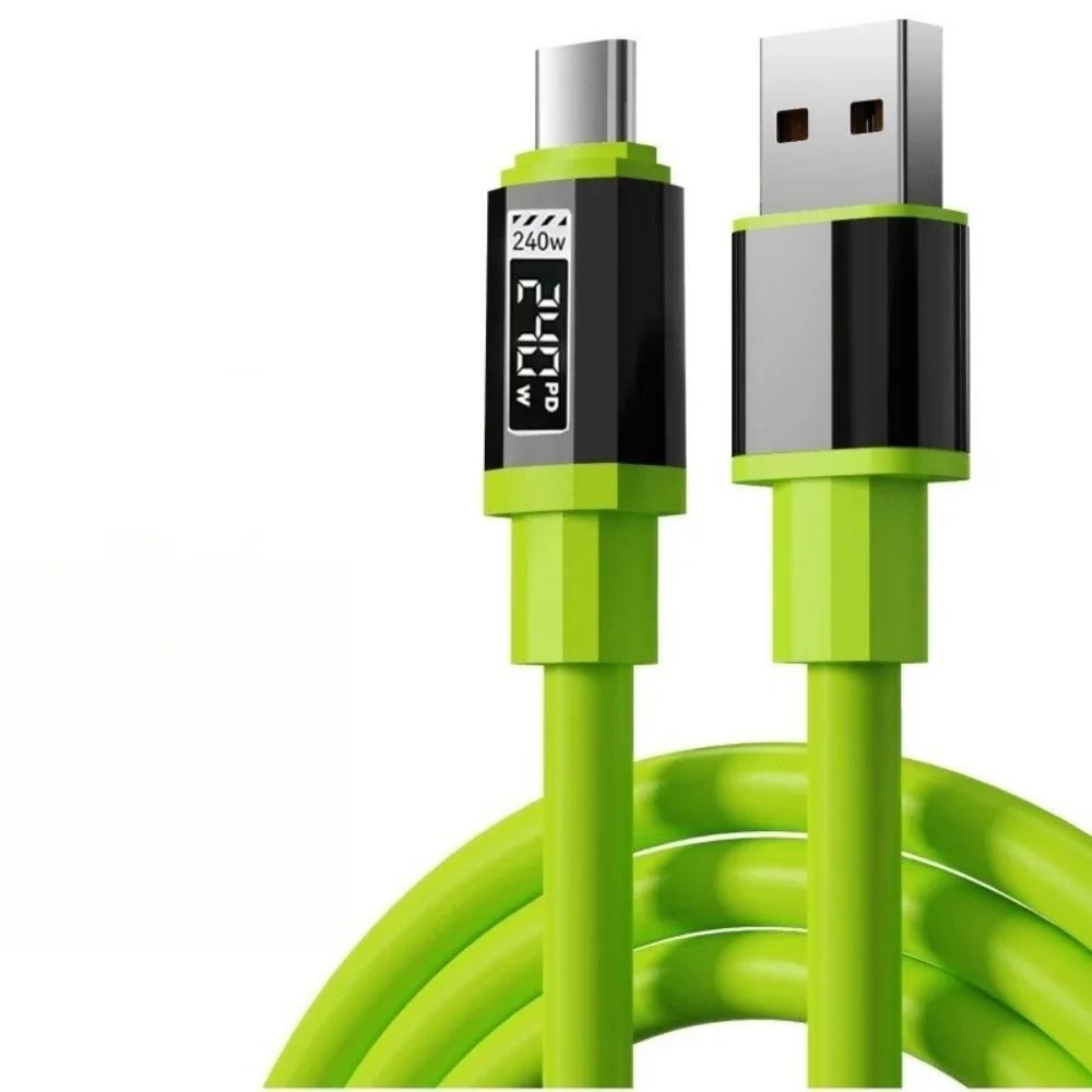 

240W 0.3m/1m/1.5m/2m Quike Charging USB Type-C To Type-C Data Cable USB A to Type-C For iPhone Huawei Xiaomi Samsung Charge Cord 0.3m